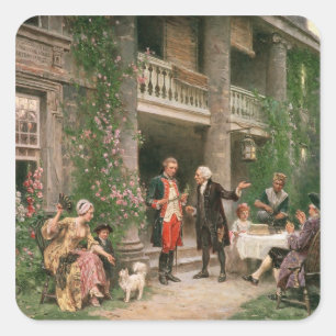 Sticker Carré George Washington à Bartram's Garden