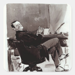 Sticker Carré Georges Courteline