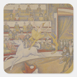 Sticker Carré Georges Pierre Seurat   le cirque, 1891