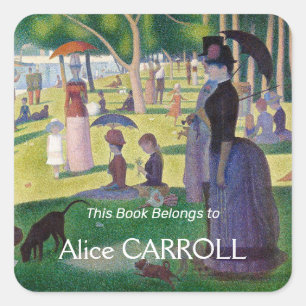 Sticker Carré Georges Seurat - Un dimanche à La Grande Jatte