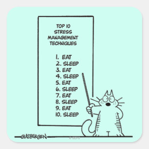 Sticker Carré Gestion du temps