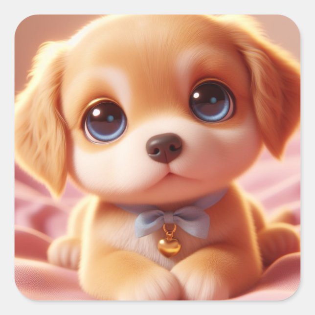 Sticker Carré "Gingembre" (Devant)