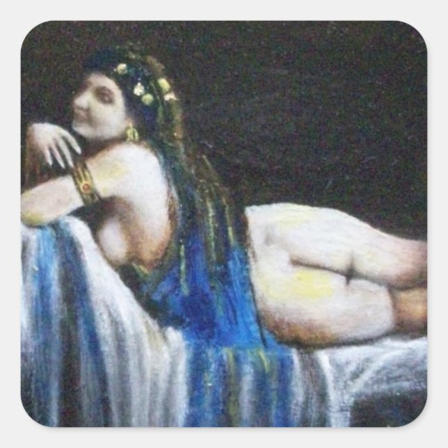 STICKER CARRÉ GIPSY BLUE (Devant)