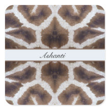 Giraffe motif style safari personnalisable
