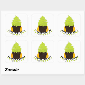 Sticker Carré Glaces de rêves estivaux