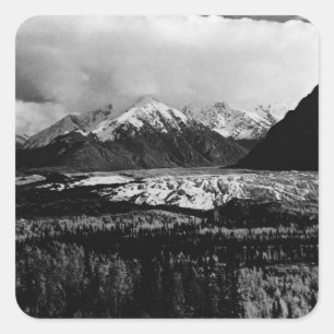 Sticker Carré Glacier Matanuska Alaska USA vintage 1970