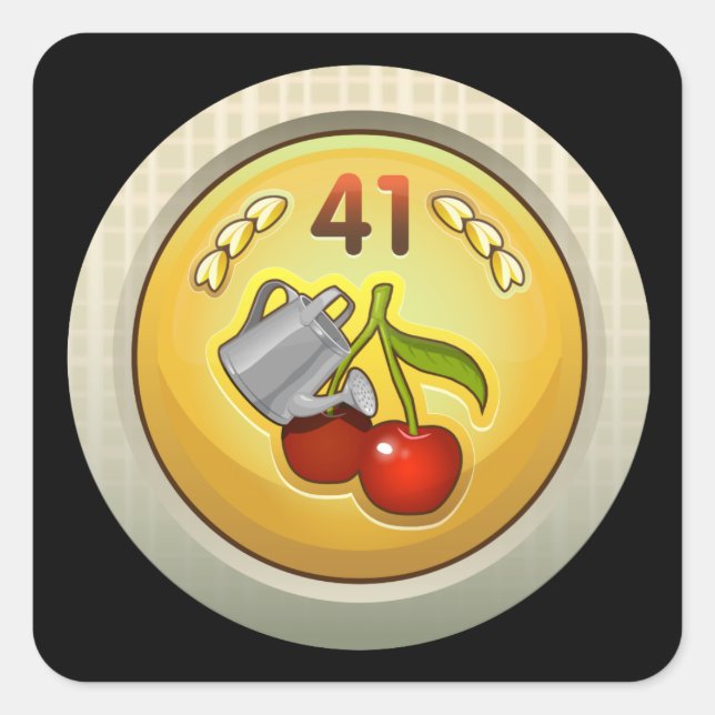 Sticker Carré Glitch Achievement super soaker (Devant)