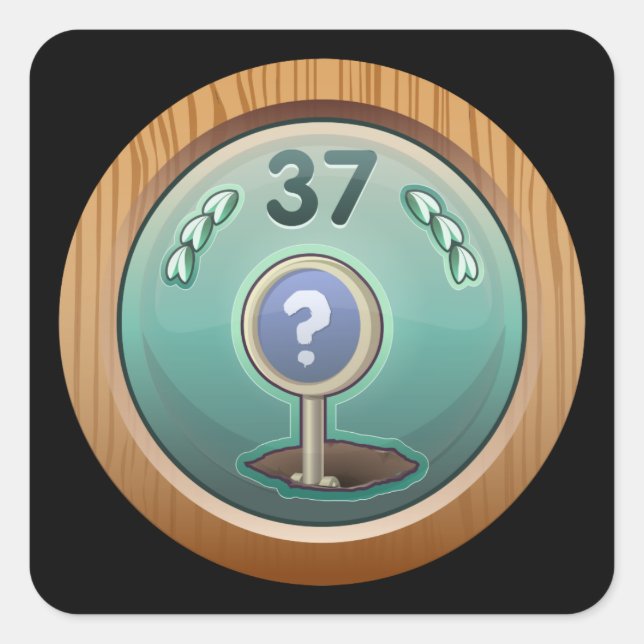 Sticker Carré Glitch Achievement tringle à torsion torse déclenc (Devant)