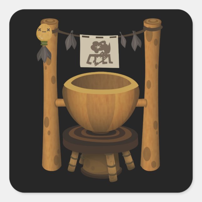 Sticker Carré Glitch Shrines npc shrine firebog humbaba (Devant)
