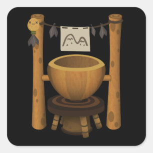 Sticker Carré Glitch Shrines npc shrine firebog zille
