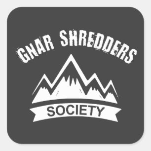 Sticker Carré Gnar Shredders Society