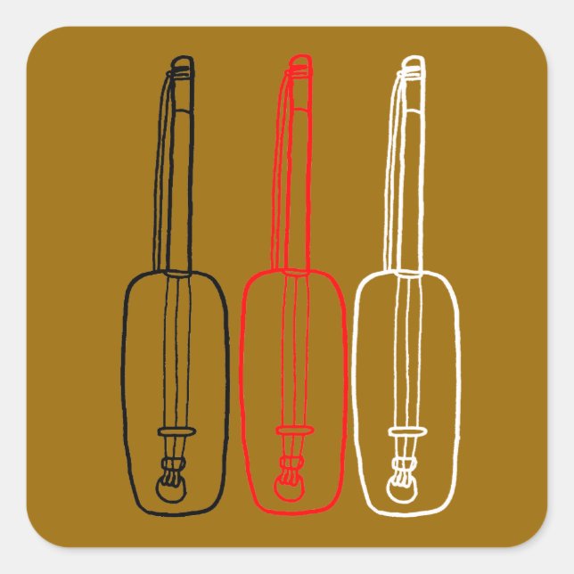 Sticker Carré Gnawa Gambri (Devant)