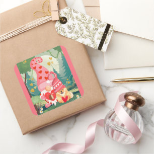 Sticker Carré GNOMEBODY LUVZ U PLUS Chow Gnome