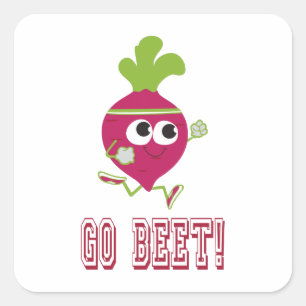 Sticker Carré Go Beet