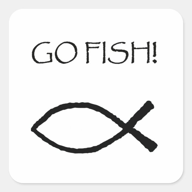 Sticker Carré Go Fish (Devant)