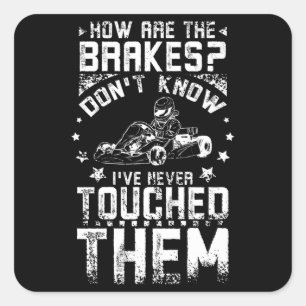 Sticker Carré Go Kart Freins