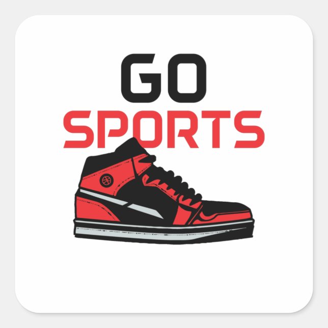 Sticker Carré Go Sports (Devant)