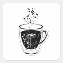 Gobelet de café musical esthétique et livres Autoc