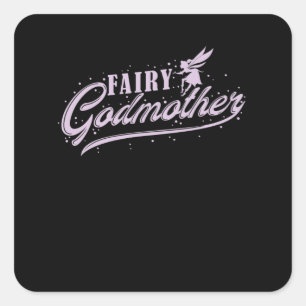 Sticker Carré Godmother Fee Fairy