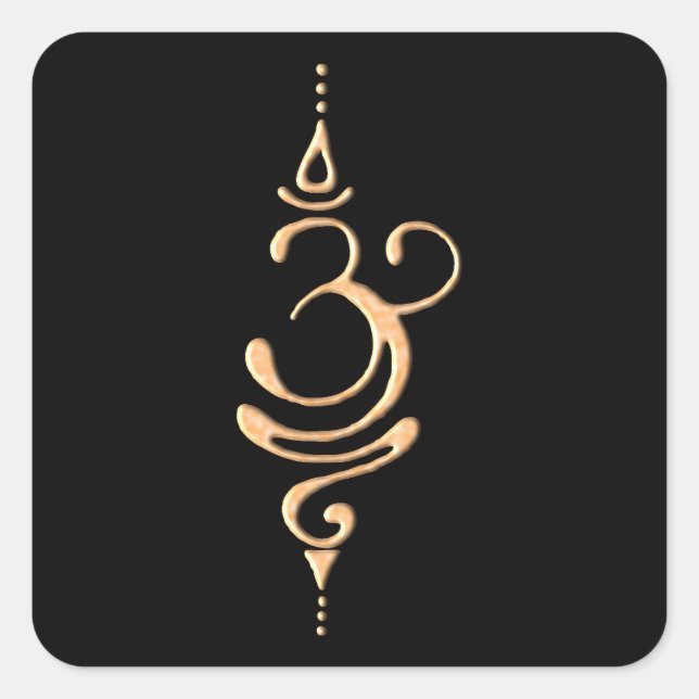 Sticker Carré Gold Breathe  (Devant)