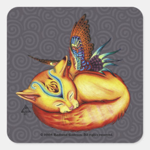 Sticker Carré Golden-Like-Sun