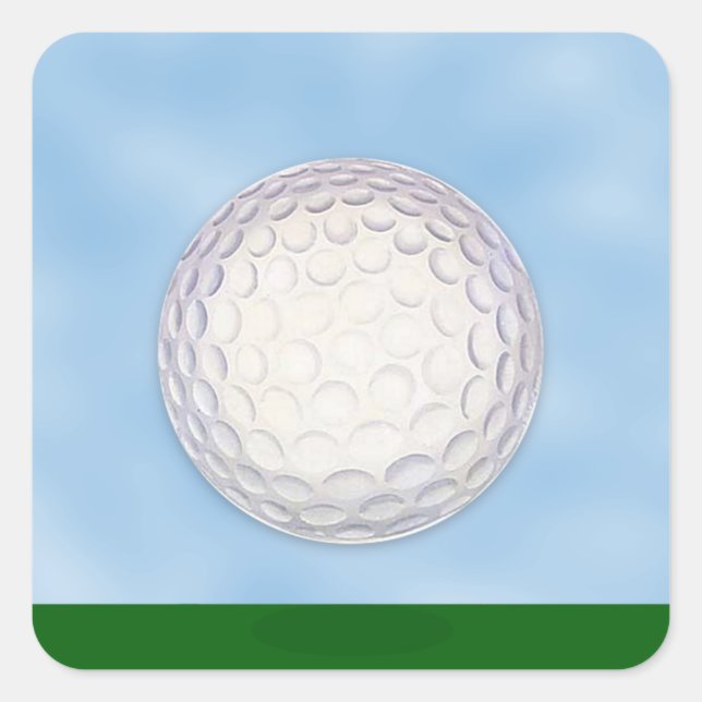 Sticker Carré Golf Course Chip Shot Sports (Devant)