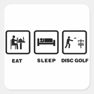 Sticker Carré Golf de disque