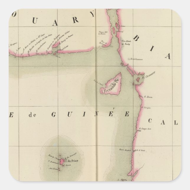 Sticker Carré Golf de Guinée 36 (Devant)