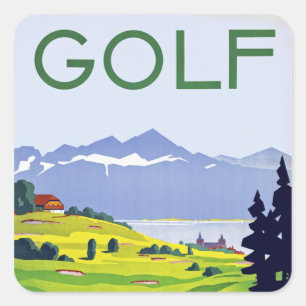 Sticker Carré Golf ~ Lausanne