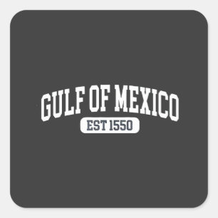 Sticker Carré Golfe du Mexique depuis 1550 Humour américain