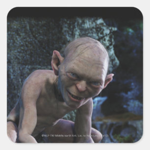 Sticker Carré GOLLUM™ avec le sourire