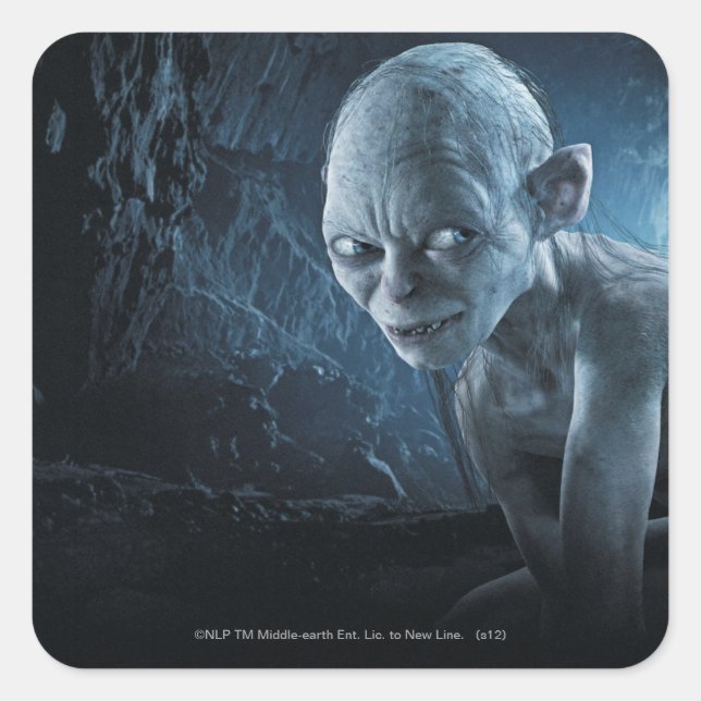 Sticker Carré GOLLUM™ dans la grotte (Devant)