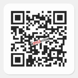 Sticker Carré Google Ron Paul QR