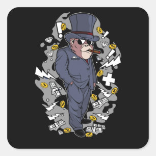 Sticker Carré Gorilla Boss