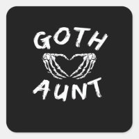 Goth Tante Funny Emo Tante Punk mignonne Squelette