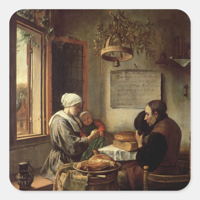 Sticker Carré Grace avant viande, 1660 (Devant)