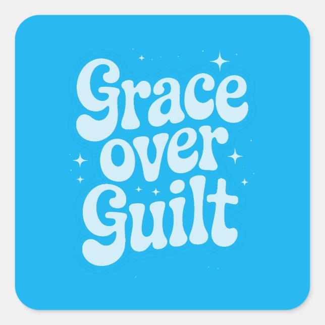 Sticker Carré Grace Over Guilt (Devant)