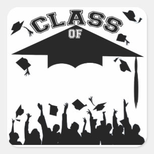 Sticker Carré Graduation de Custom
