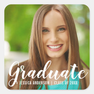 Sticker Carré Graduation Photo moderne