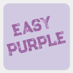 Sticker Carré Graffiti Violet Facile
