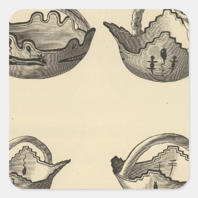 Sticker Carré Graines de Zuni (Devant)