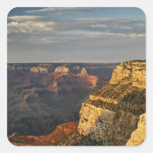 Sticker Carré Grand Canyon depuis la rive sud au coucher du sole