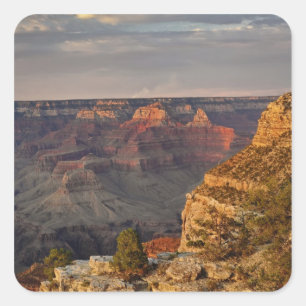 Sticker Carré Grand Canyon du bord sud au coucher du soleil, 2