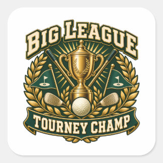 Sticker Carré Grand Champion de Tournoi de Grande Ligue Trophée