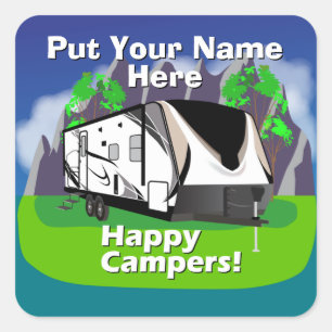 Sticker Carré Grand Design Imagine 2150RB Happy Camper Design