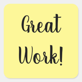 Sticker Carré Grande autocollante de travail