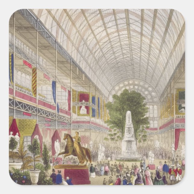 Sticker Carré Grande exposition, 1851 : Transept Sud, de Inter (Devant)
