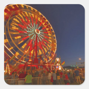 Sticker Carré Grande roue au crépuscule dans le nord-ouest du Mo