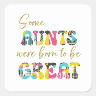 Sticker Carré Grande tante