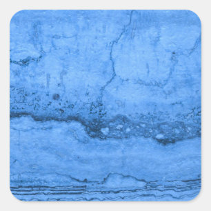 Sticker Carré Granit bleu motif marbre bleu pierre